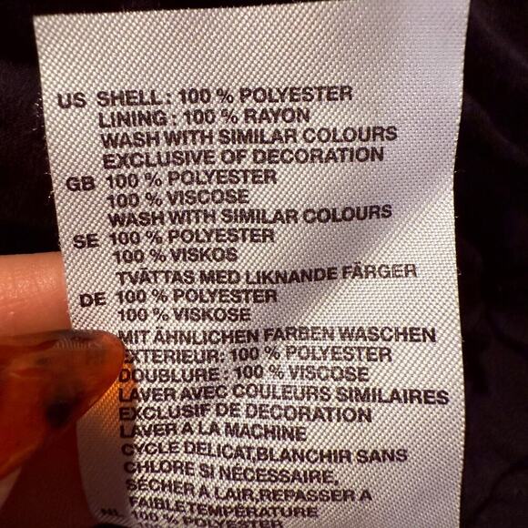 H&M Black Chiffon Tiered Tank Dress Floral Lace Large Whimsigoth Witchy - Picture 5 of 7